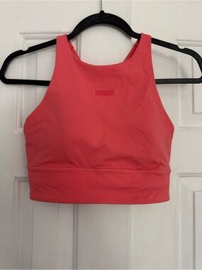 LULULEMON athletica High-Neck Longline Sports Bra in Raspberry Cream
